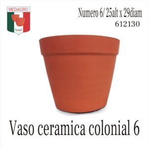 VASO CERAMICA COLONIAL GR 6
