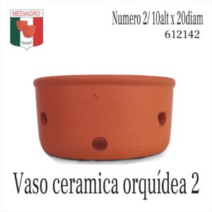 VASO CERAMICA ORQUIDEA MEDIO