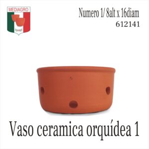 VASO CERAMICA ORQUIDEA PEQUENO