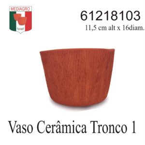 VASO CERAMICA TRONCO 1