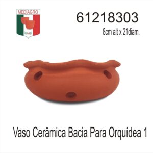 VASO CERAMICA BACIA P/ ORQUIDEA 1