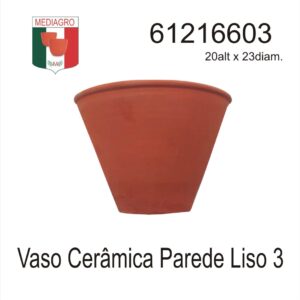 VASO CERAMICA PAREDE LISO 3