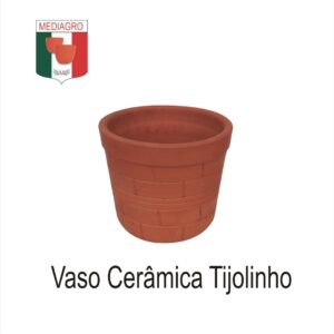 Vaso Cerâmica Tijolinho