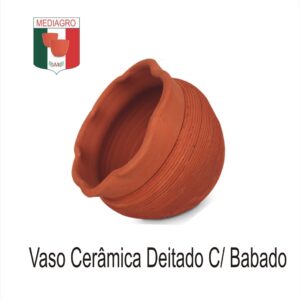 VASO CERÂMICA DEITADO C/ BABADO