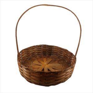 CESTO FRALDEIRA BAMBU IMPERMEABILIZADO REDONDO PARA PRESENTEAR